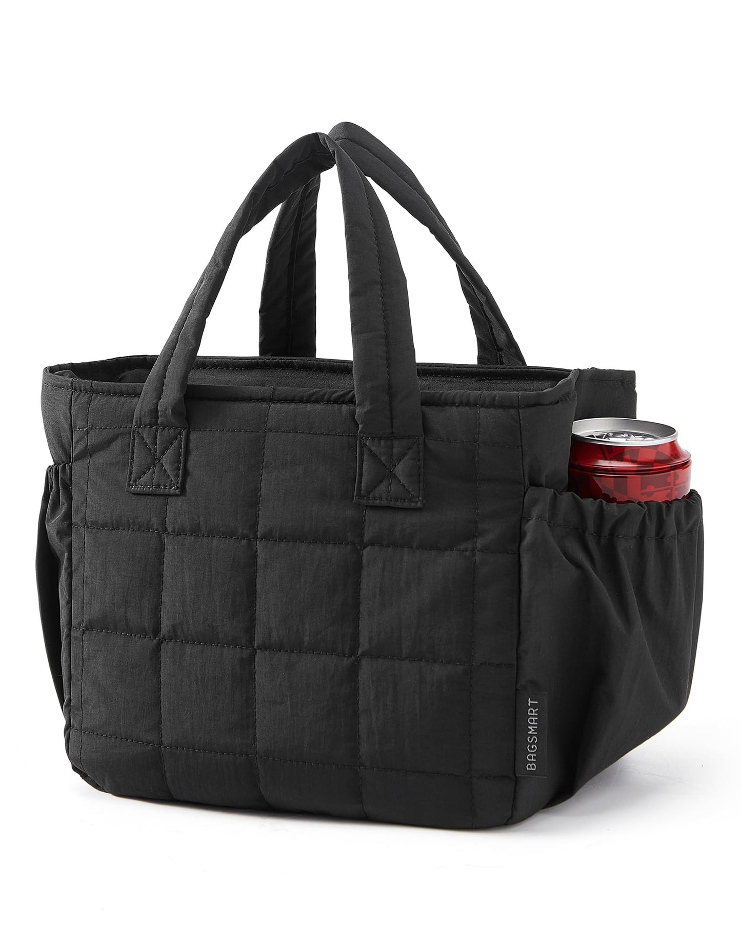 BAGSMART Lunch Bag Men's Small Cool Quilted Insulated Leakproof Lightweight