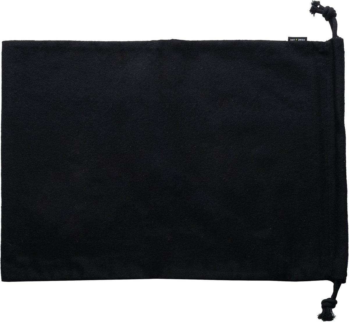 ZENPAC Shoe Bags for Storage, Black Duster Flannel Drawstring Pouch, Washable Breathable Cotton