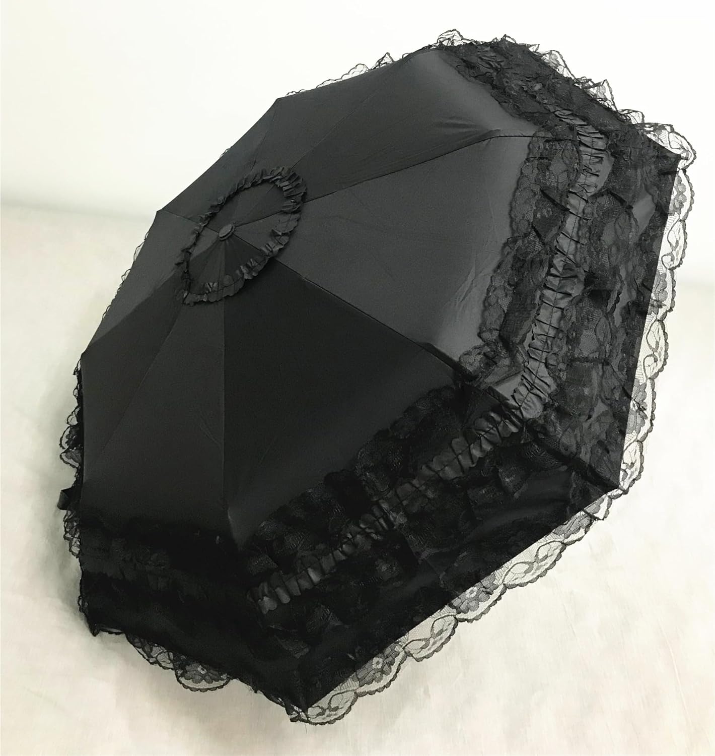 Vintage Lace Parasol Gothic Lolita Umbrella UV Sun Protection Witch Cosplay Photoshoot Props Party Decoration