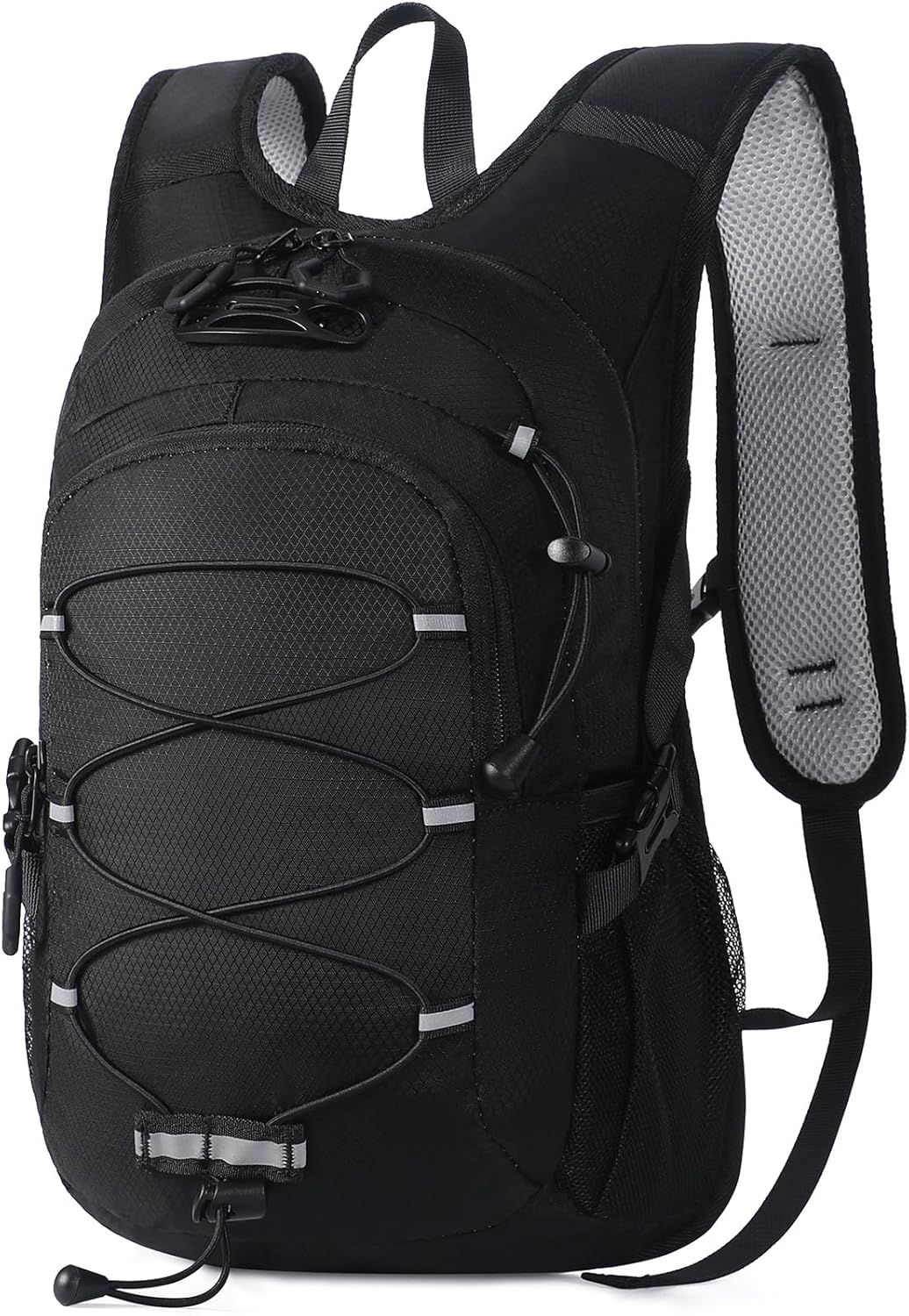 12L Kids Hiking Backpack, Small Hydration Backpack, Waterproof Kids Camping Daypack 5-12, No Water