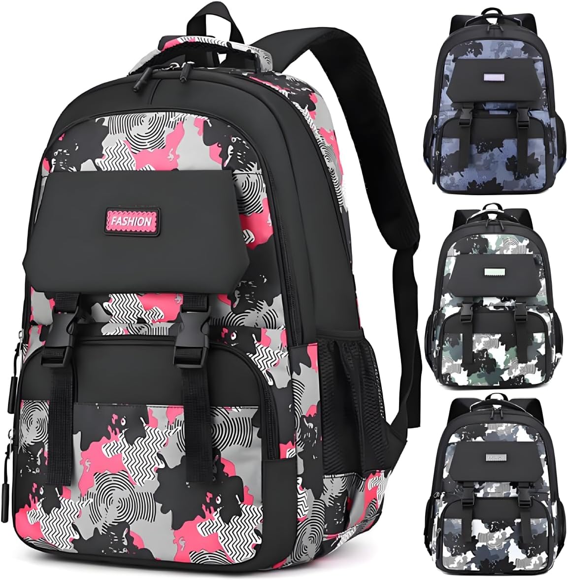 Backpack for Boys Kids School Bags Teen Elementary Middle Student Backpacks 16 inch Laptop Bag Back Packs(Red)