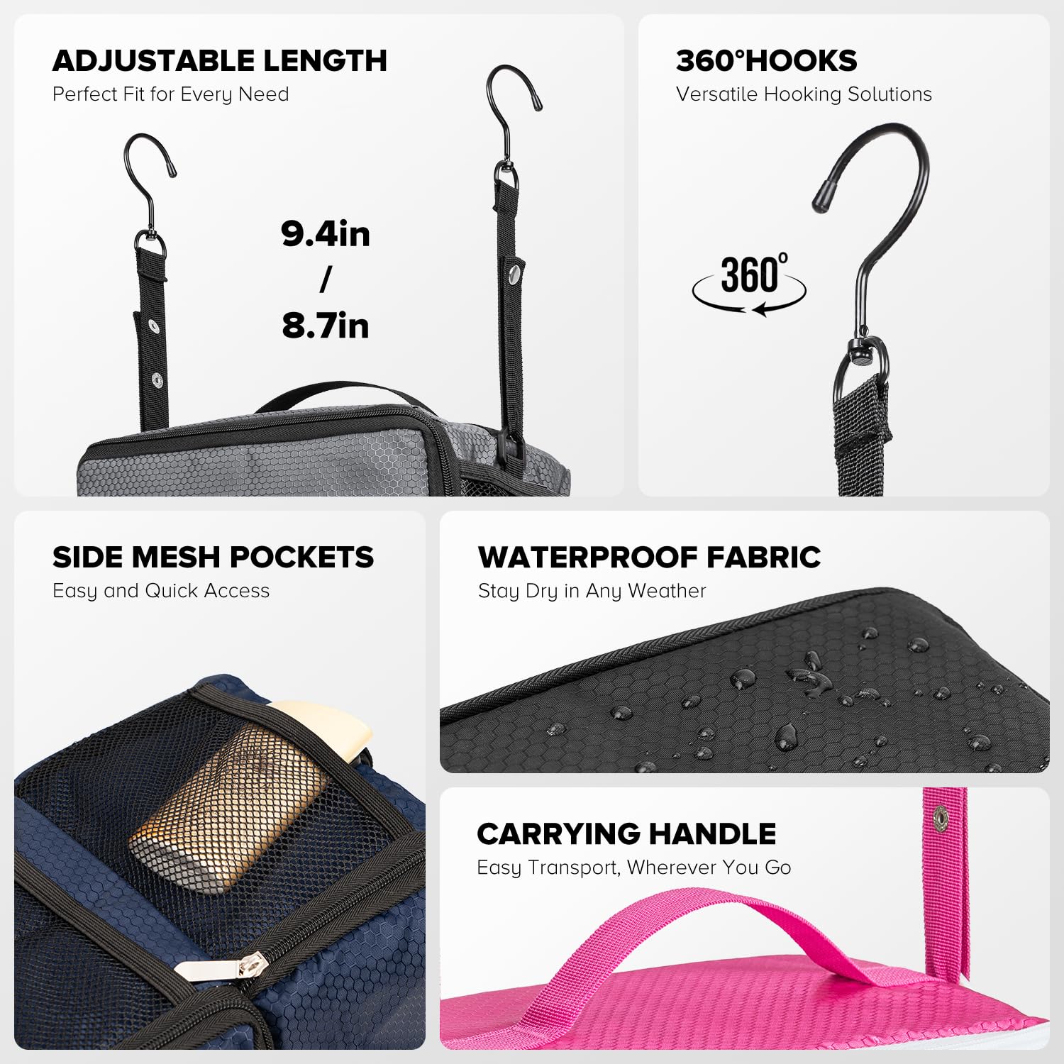 Suitcase Organizer, Travel Luggage Organizer Hanging Shelves Packing Cube Closet/Collapsible