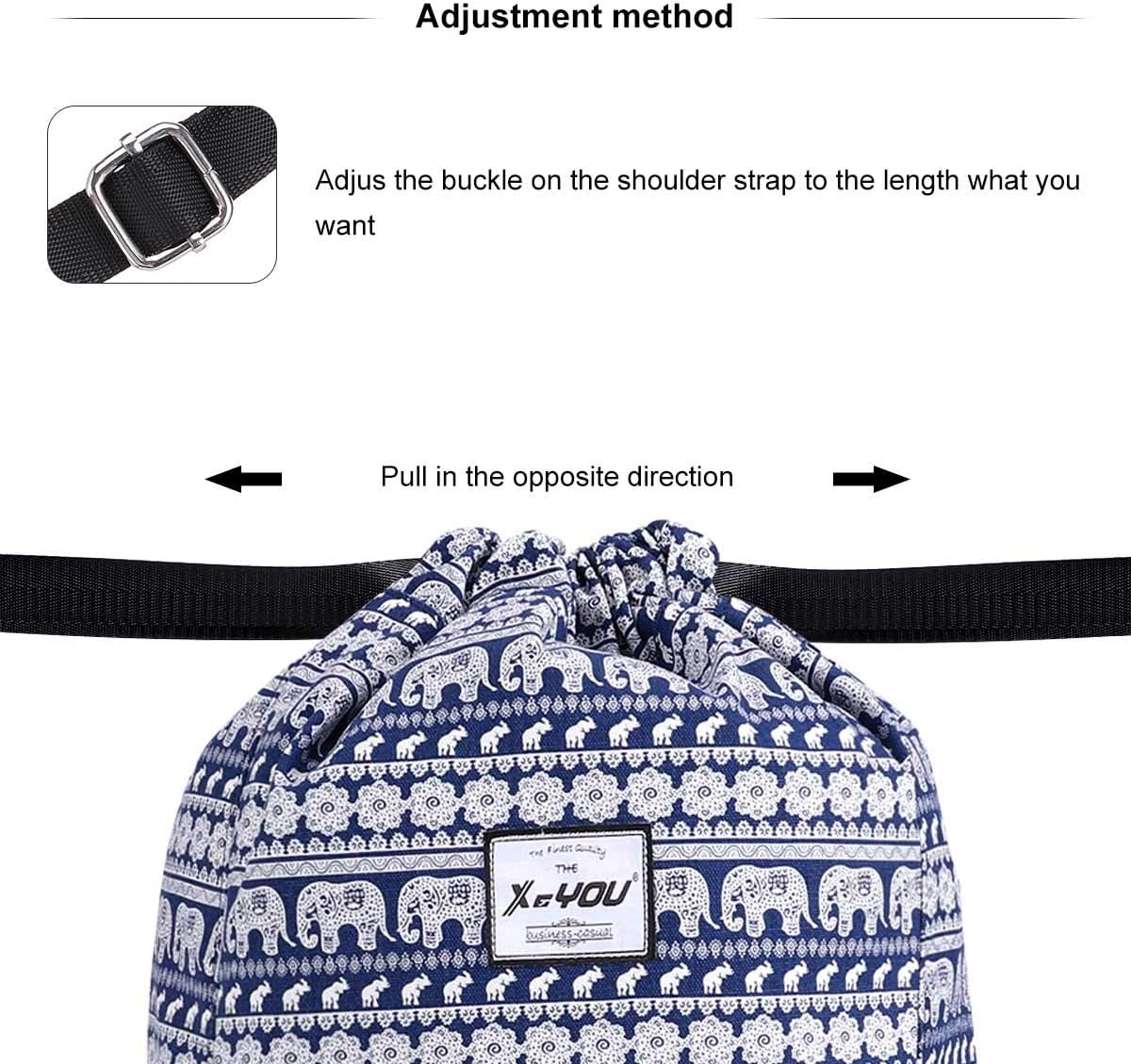 XEYOU Drawstring Sports Backpack Lightweight Gym Yoga Sackpack Shoulder Rucksack Casual Outdoor Daypack for Women and Men
