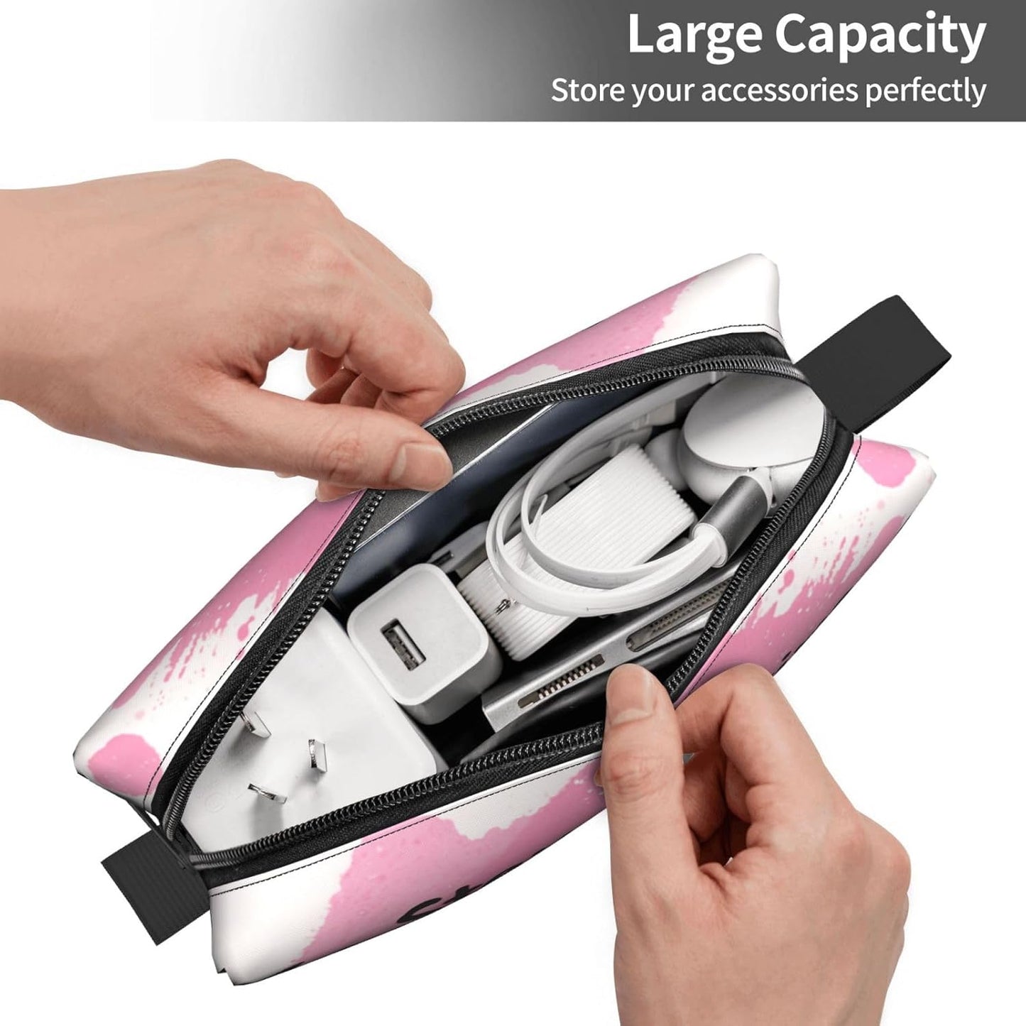 Motivational Quotes Makeup Bag Small Compact & Durable Travel Cosmetic Bag Organizer Oxford Fabric Impact-Resistant Multi-Purpose Storage Perfect for Travel, Gym, Daily Use