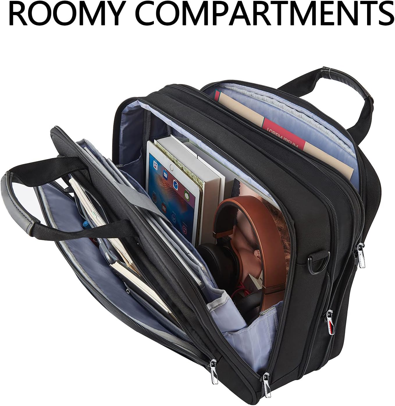 VANKEAN Laptop Briefcase Premium Laptop Case Fits Up to 17.3 Inch Business Shoulder Bag Laptop