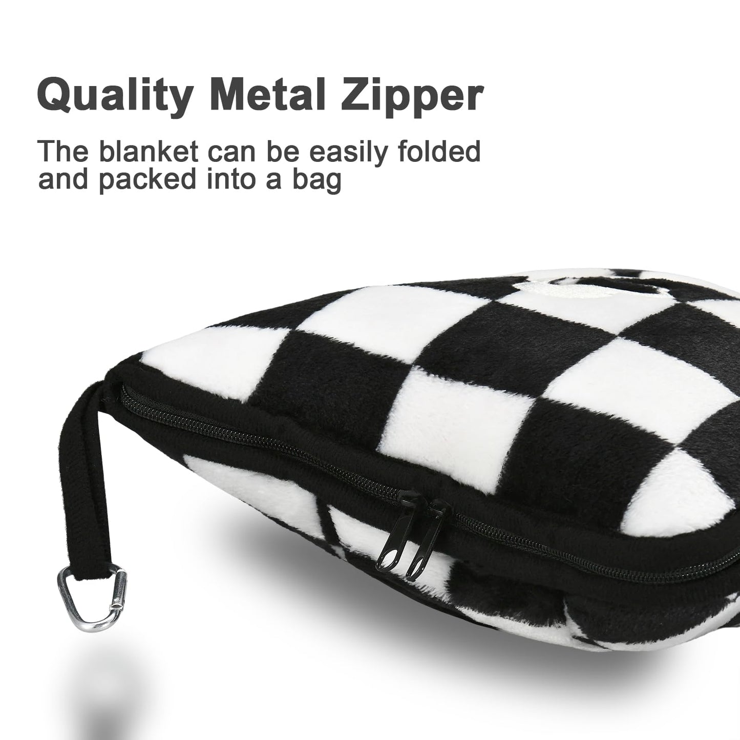 Travel Blanket and Pillow Compact, Premium Soft 2 in 1 Airplane Blanket with Soft Bag