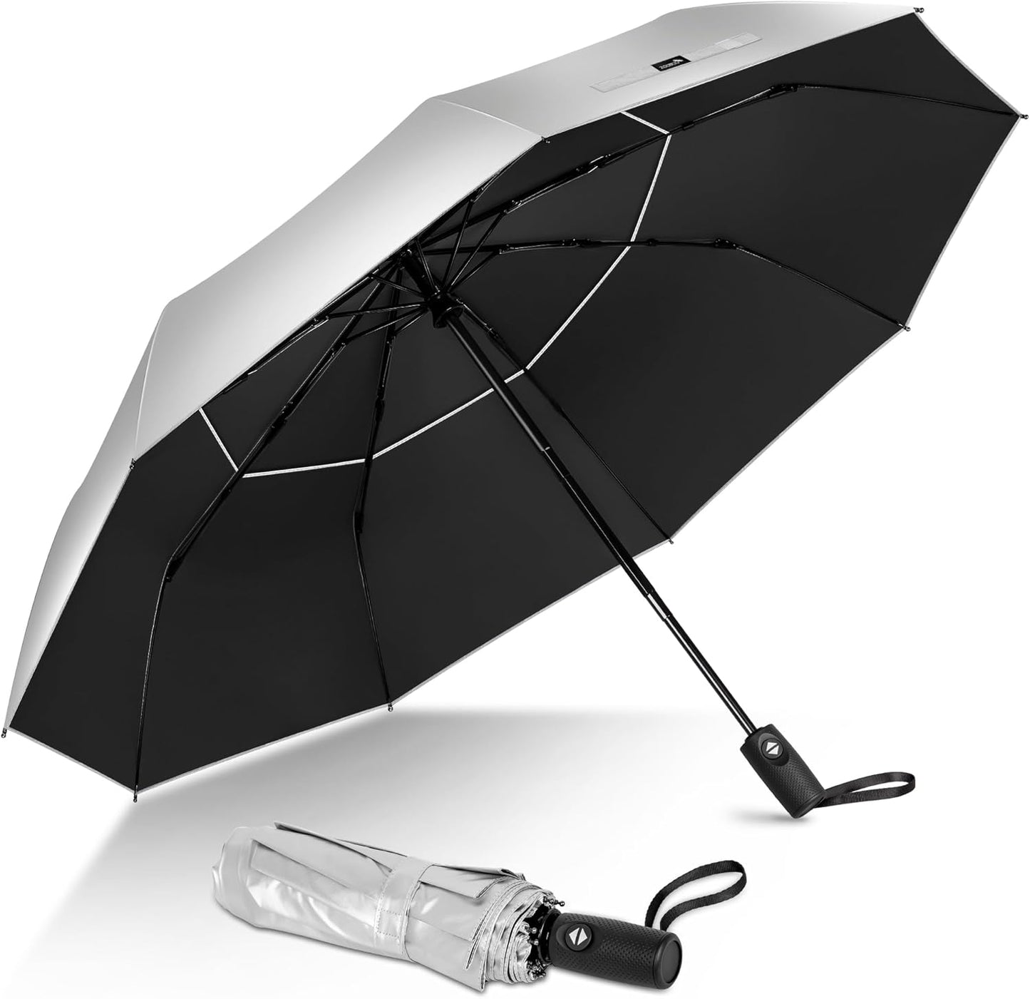 ZOMAKE UV Umbrella for Sun Protection UPF 50+,Travel Compact Sun Umbrellas UV Blocking Small Auto Open Portable for Walking