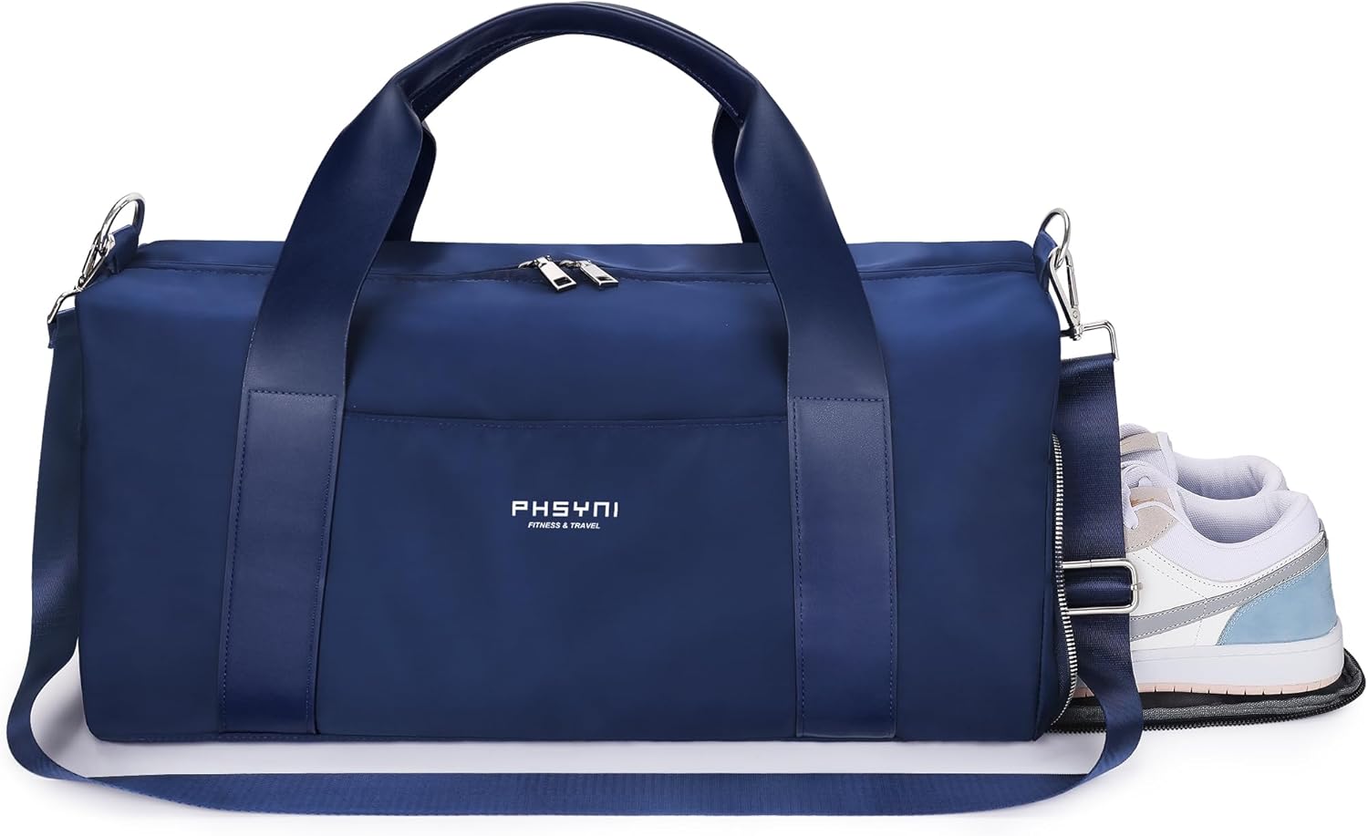 Gym Bag for Women and Men with Shoe Compartment & Wet Pocket - Duffle Bag for Travel Sports Fitness