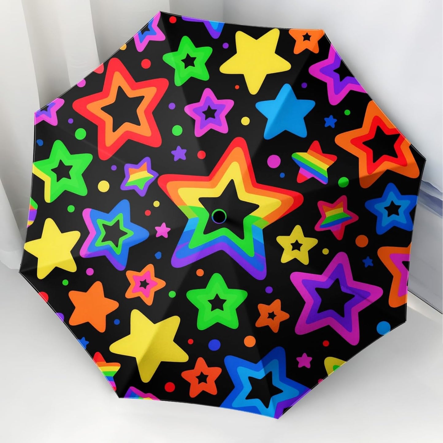 Small Travel Folding Umbrella for Girl, Portable, UV, SunShade, Compact, Automatic, Rain & Wind
