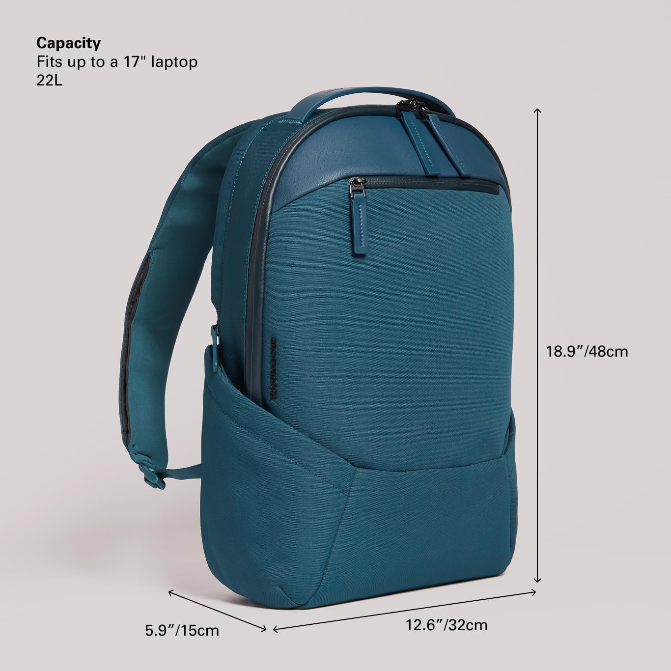 Troubadour Apex 3.0-22L Premium Laptop Backpack - Ergonomic & Water Resistant - Designed for Work and Travel - Air Force Blue
