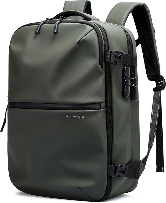 BANGE Travel Backpack with TSA lock version can hold 15.6 inch Laptop suitable Daily Commute and Overnight Flight Approved Anti-theft Bag