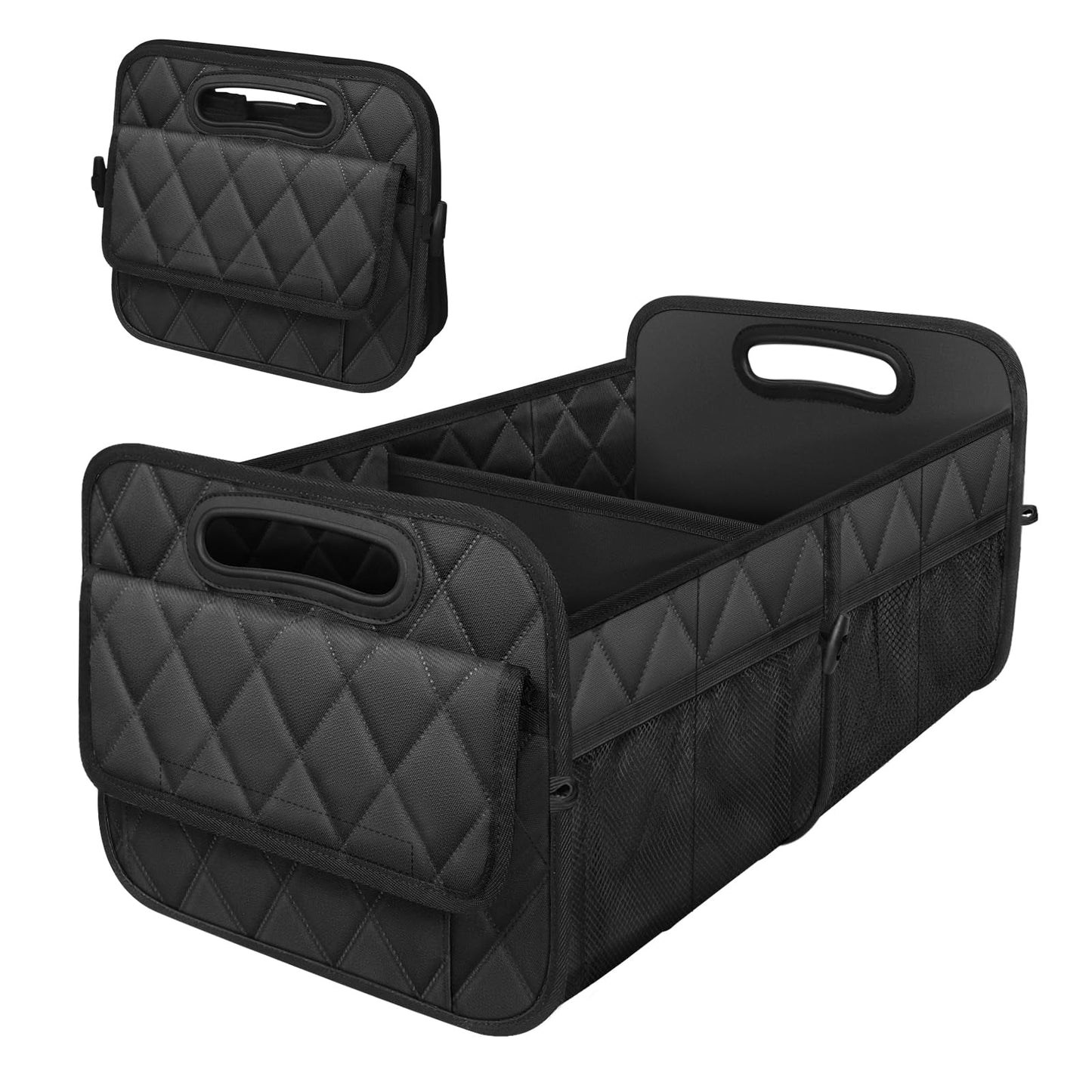 Deosk Car Trunk Organizer for SUV, Car Organizers and Storage with Reinforced Handles, Car