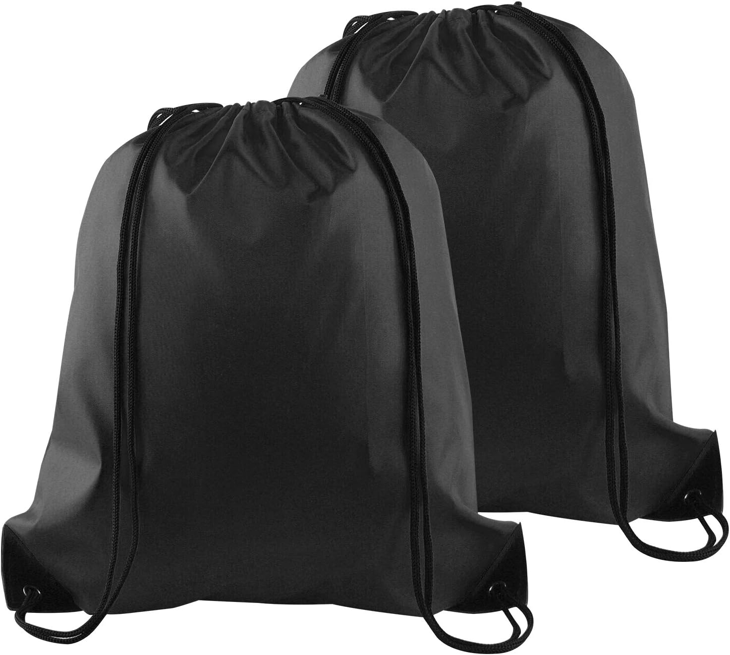 KUUQA 2 Pcs Drawstring Backpack Bags Sports Cinch Sack String Backpack Storage Bags for School Gym