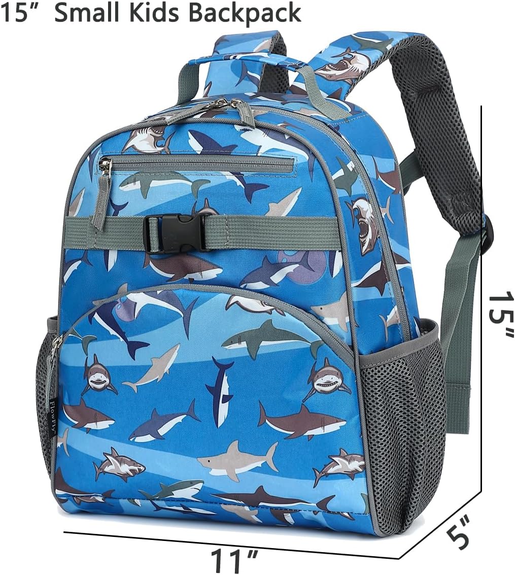 FlowFly Kids Backpack for Toddler Boys Girls, Simple Lightweight Bookbag for Daycare Kindergarten