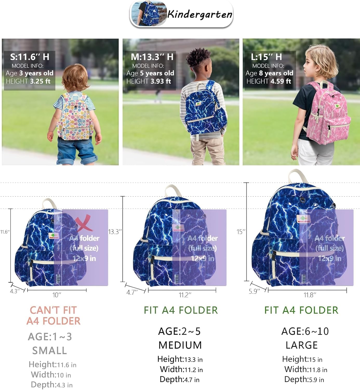 Toddler Backpack for Boys 2-5: Preschool Backpack for Girls - Cute Kids Backpack for Girls