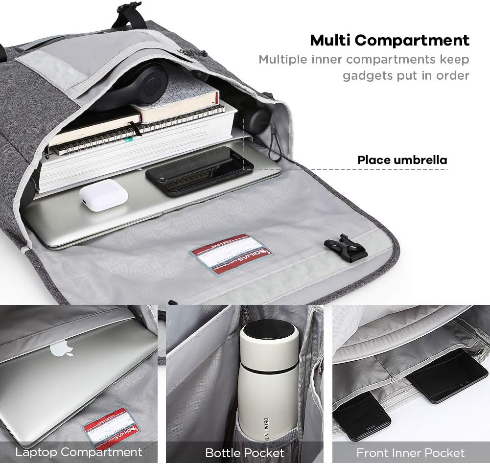 OIWAS Messenger Bag for Men, 15.6 Inch Laptop Crossbody Bags Women Casual Satchel Shoulder Bag College Travel Office Briefcase