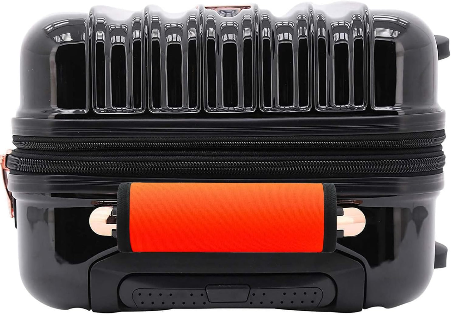 Luggage Handle Wrap 6 Pack-Neoprene Luggage Handle Wraps for Suitcase/Beach Bag/Backpacks Bright Suitcase Identifiers Travel Accessories for Airplane (Neon Orange)