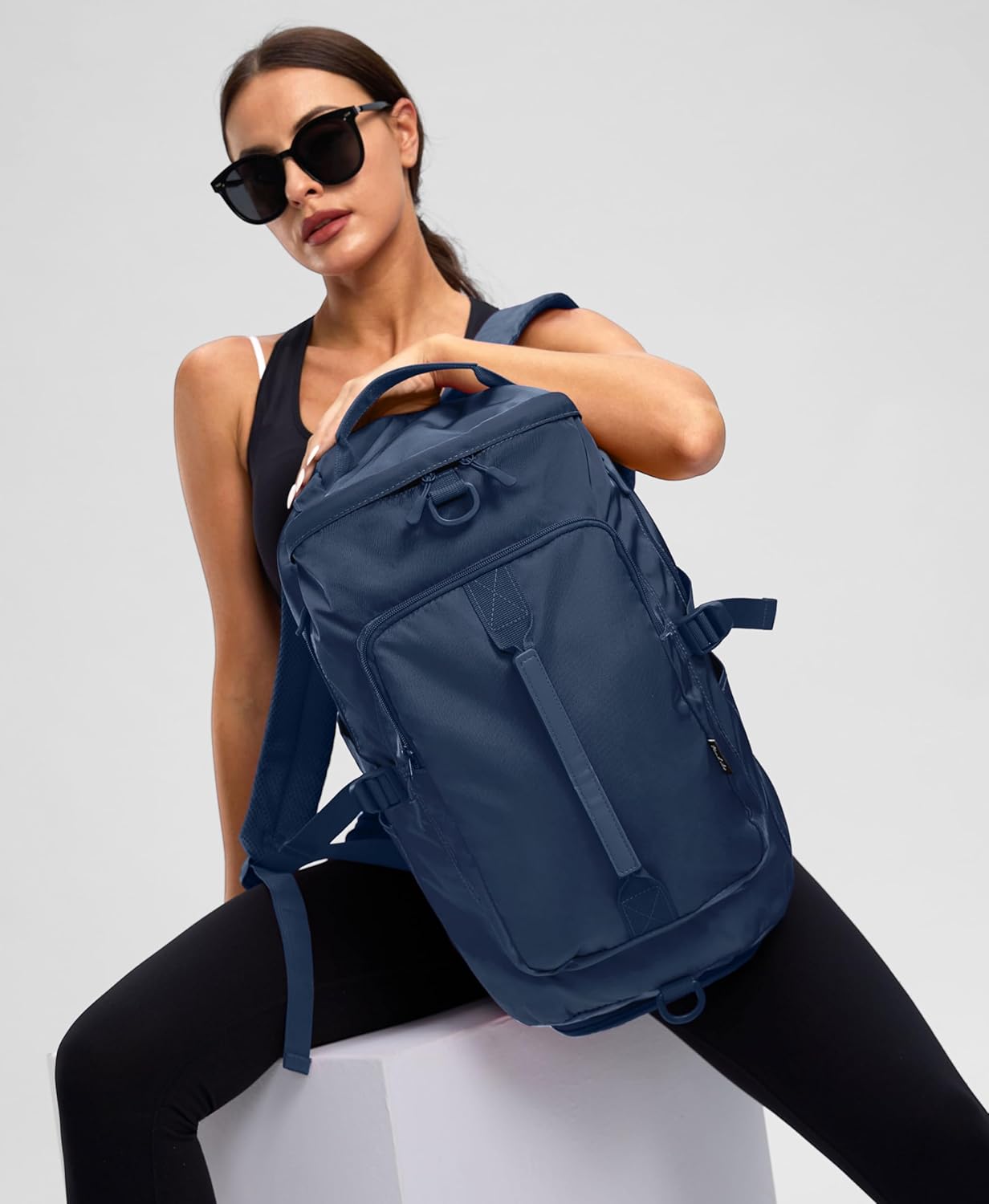 Gym Bag for Women with Shoe Compartment and Wet Pocket Convertible Gym Backpack workout Duffel Bag