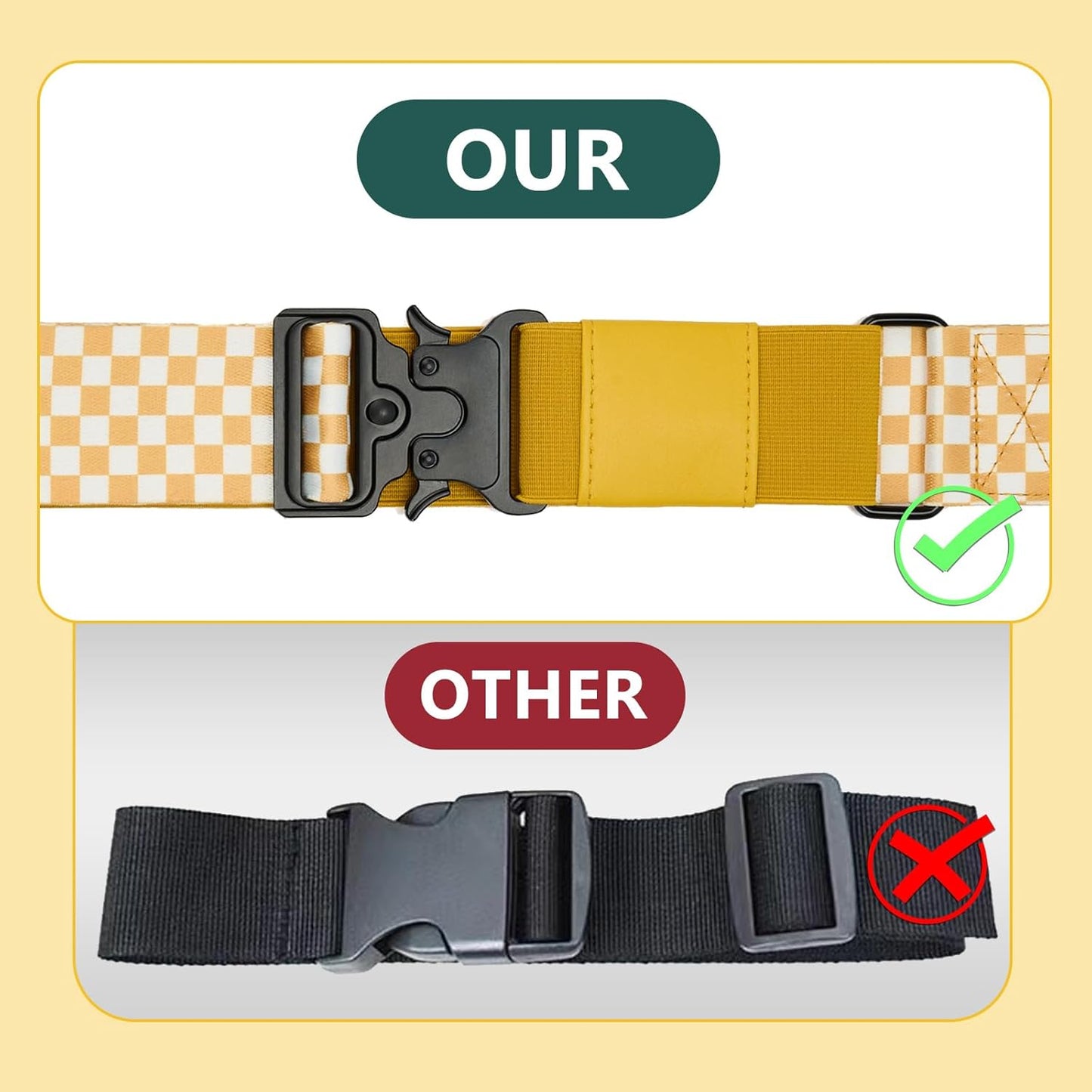 Travel Belt for Luggage, Adjustable Luggage Straps, Add a Bag Luggage Strap for Carry On Bag