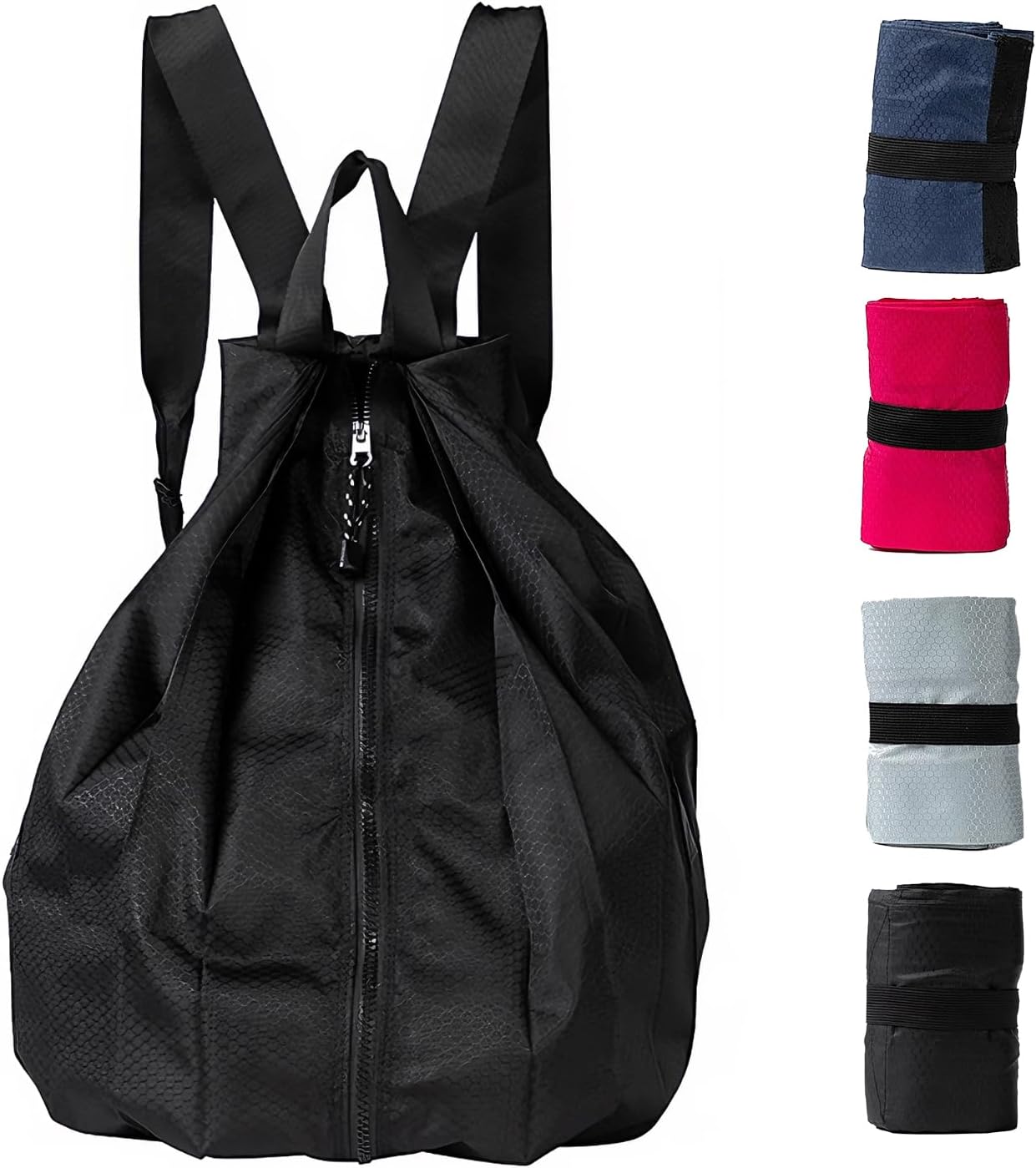 Ultra Lightweight Waterproof Small Hiking Backpack,Packable, Foldable Collapsible For Beach, Camping And Gym,Small Gym Bag, Casual daypacks, Travel Backpack, (Black)
