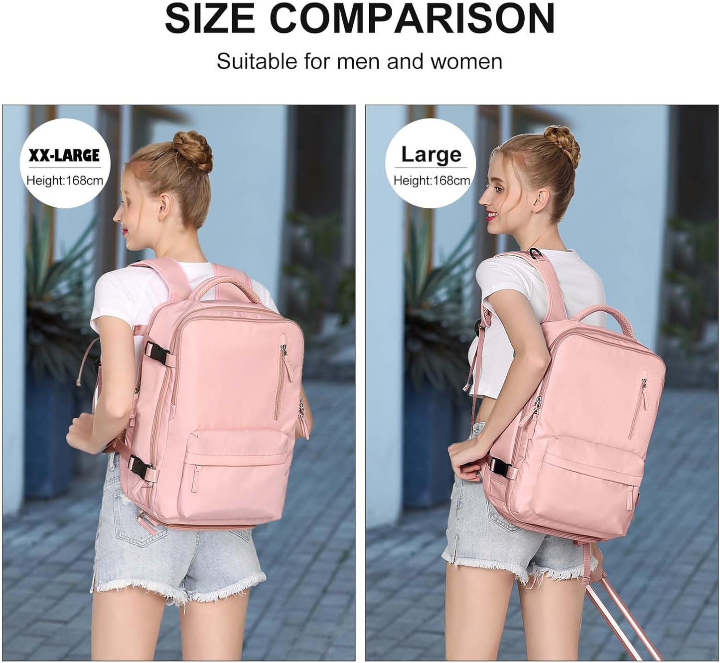 WONHOX Large Travel Backpack Carry on Flight Approved Laptop Work Business Backpack for Women Men