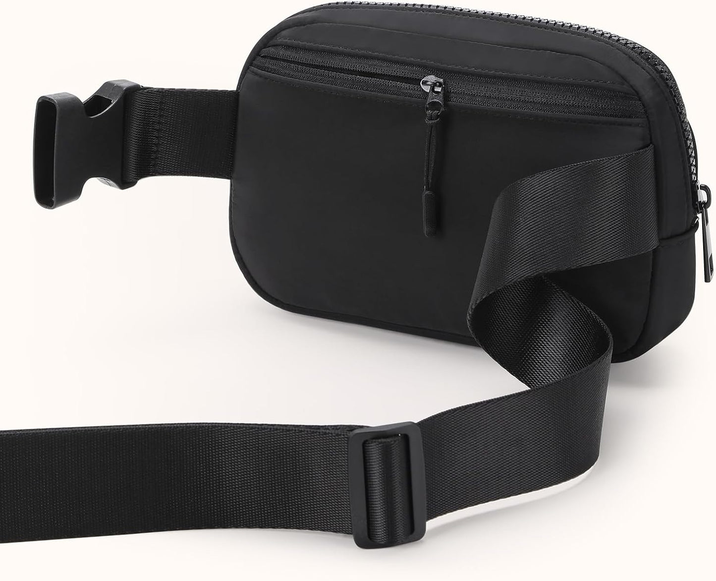 Fanny Packs for Women，Waterproof Belt Bag Bum Bags for Crossbody，Fashion Waist Packs with Adjustable Strap for Traveling, Hiking, Running（Black）
