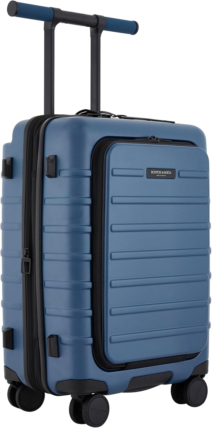 Scotch & Soda Tilburg Luggage, Heritage Blue, 22-Inch Carry-On