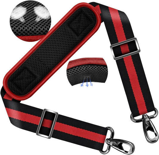 ZINZ Shoulder Strap 58" Ultra-Thick Fixed Padded and Adjustable Buckles Crossbody Strap for Briefcase Laptop Bag Luggage