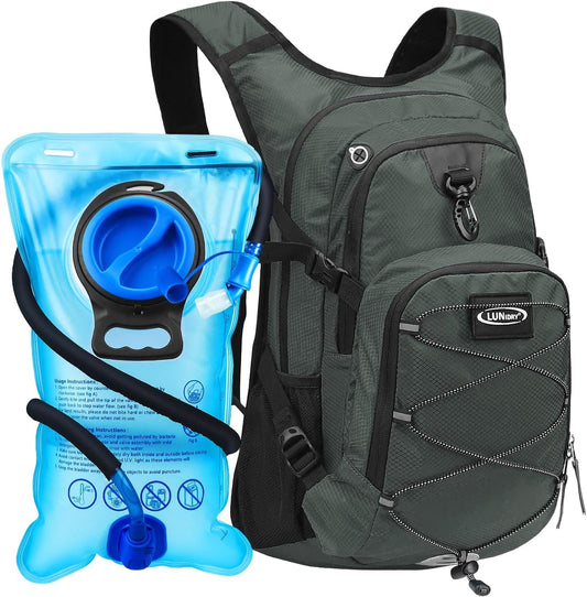 Hydration Backpack with 3L Water Bladder, Insulated Running Hydration Pack Hydropack, Lightweight Water Backpack for Hiking Cycling Camping Biking for Men Women