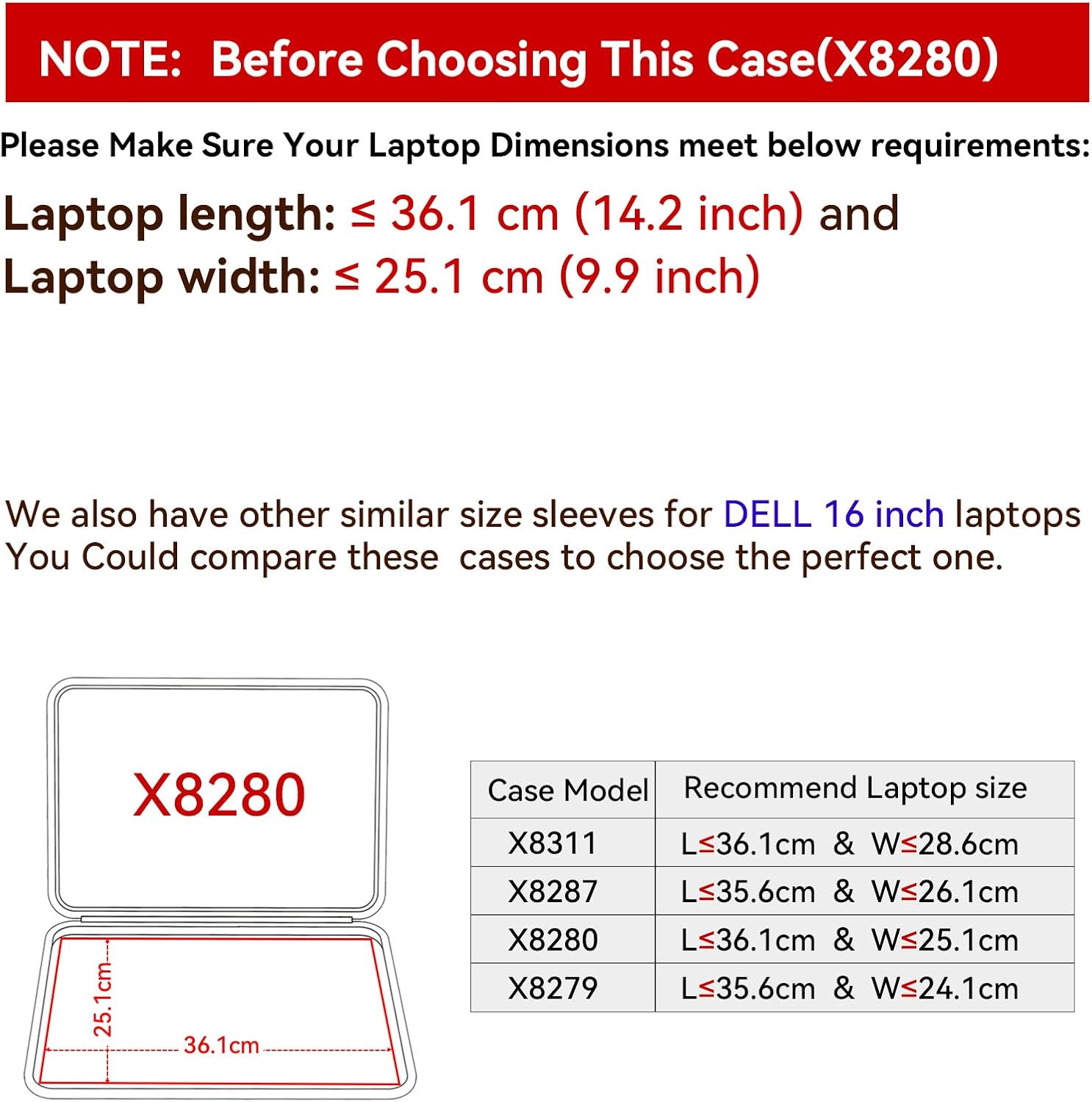 Smatree Hard EVA Protective Sleeve Case Compatible for 16 inch Dell Inspiron 16 5645/5640/5630