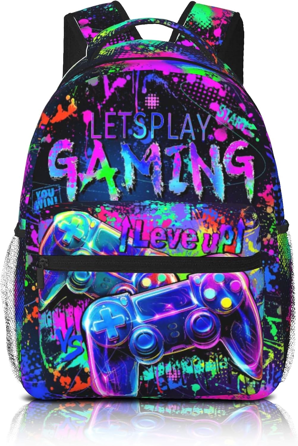 Backpack for Kids Game School Backpack For Boys Kids Backpacks Travel Bookbag for Age 6-18 Kid's Children Teens Elementary Middle School Back Pack