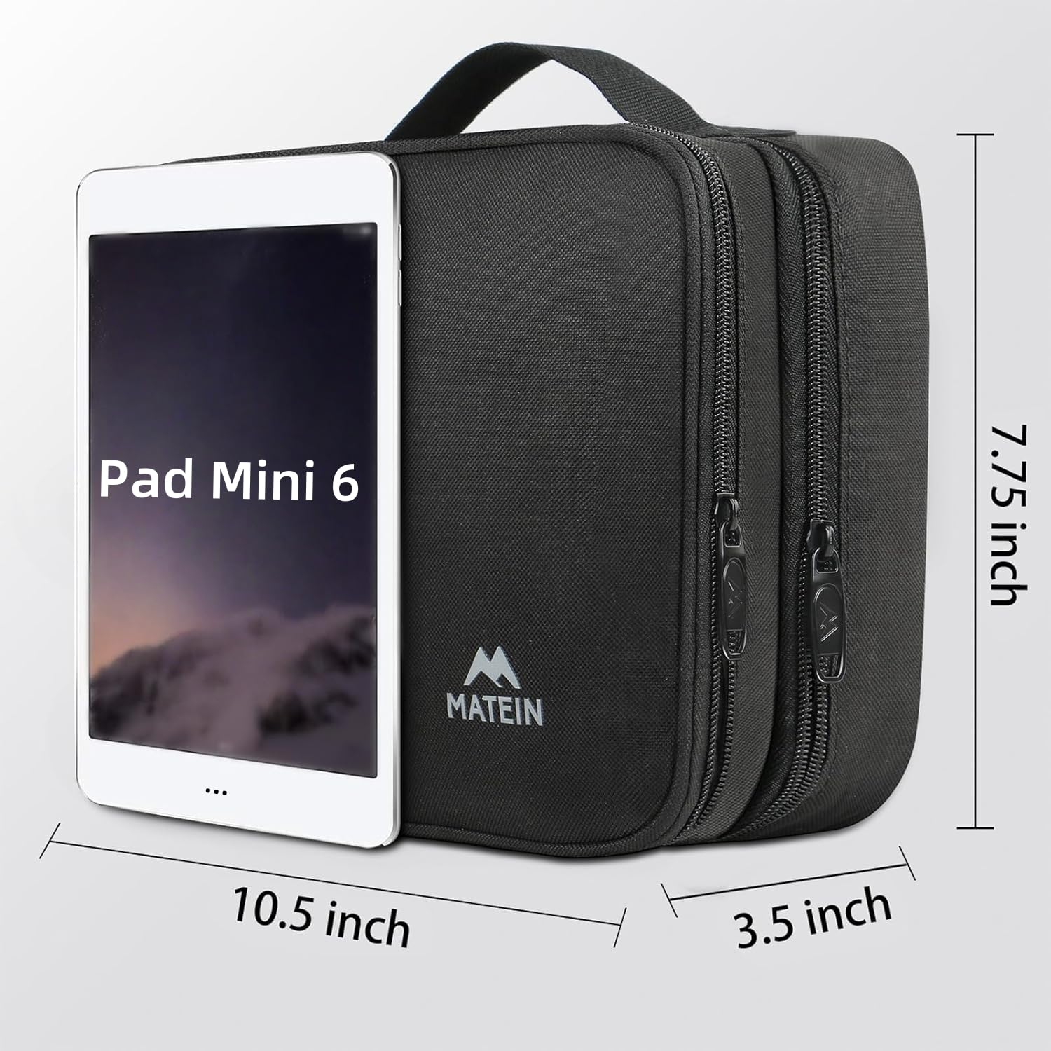 MATEIN Electronics Organizer Travel Case, Cable Organizer Bag, Black