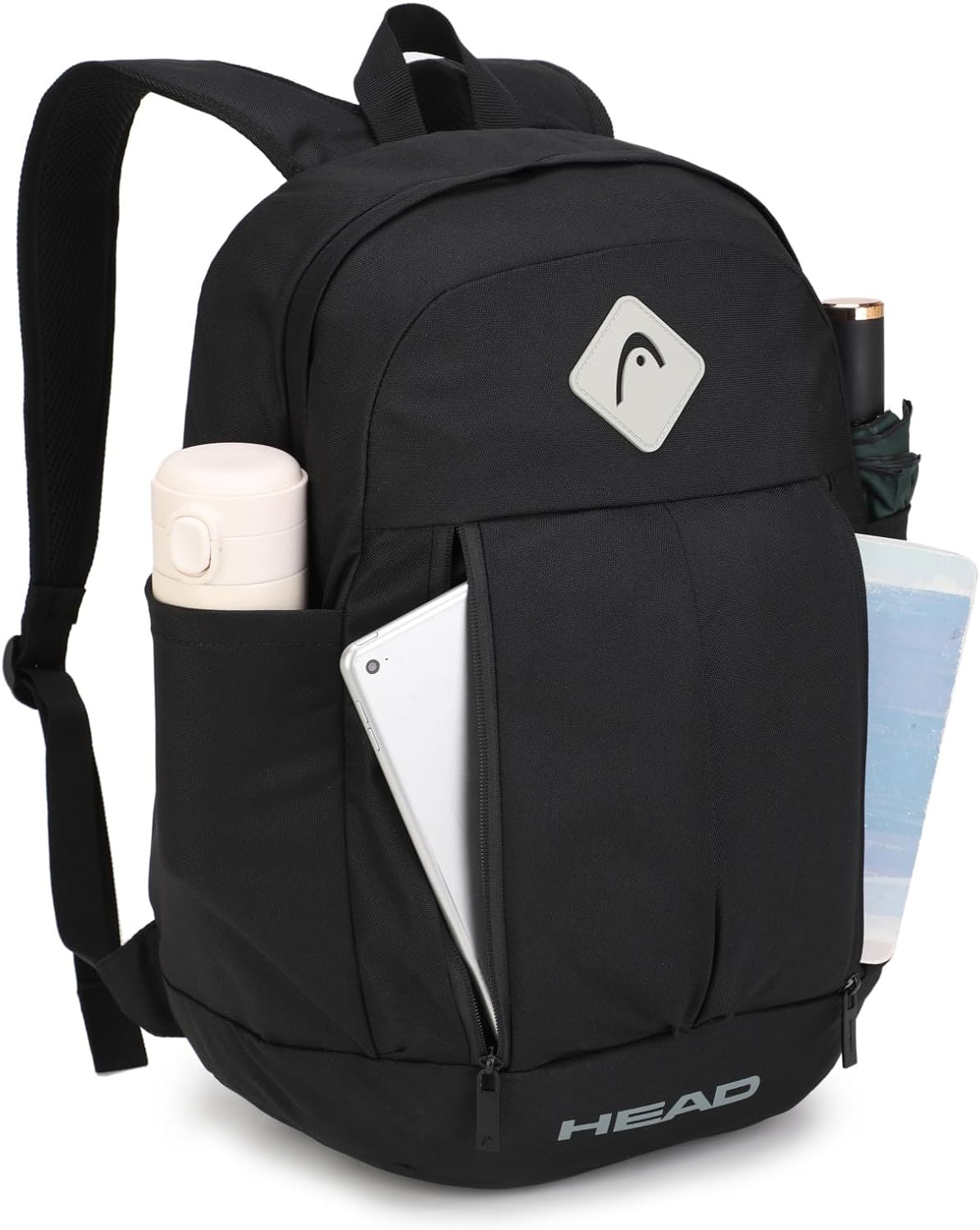 HEAD 30L Waterproof Travel Backpack for Men, 15.6 inch Laptop Backpack, Casual Daypack Backpacks for Sport Gym/Workout/College