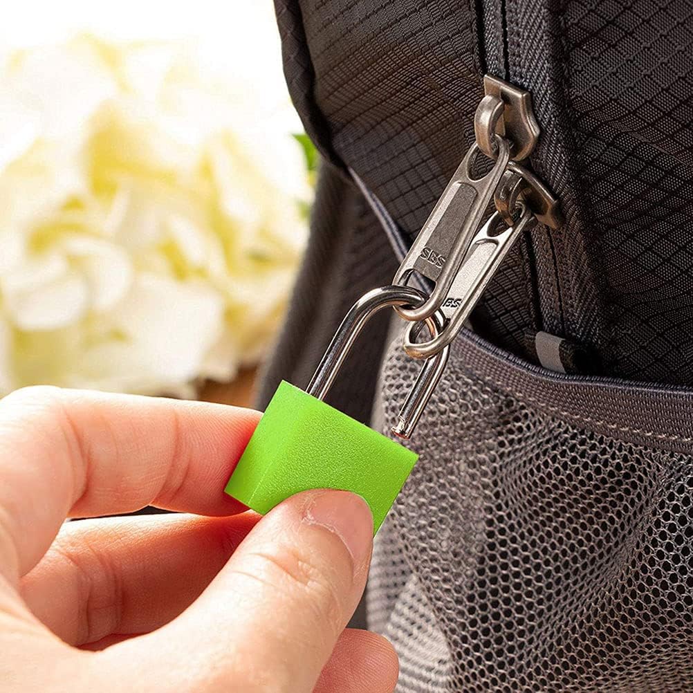8 Pcs Luggage Locks with Keys, Locker Lock Small Luggage Padlocks, Suitcase Locks Metal Keyed Padlock for School Gym 8X Multicolor