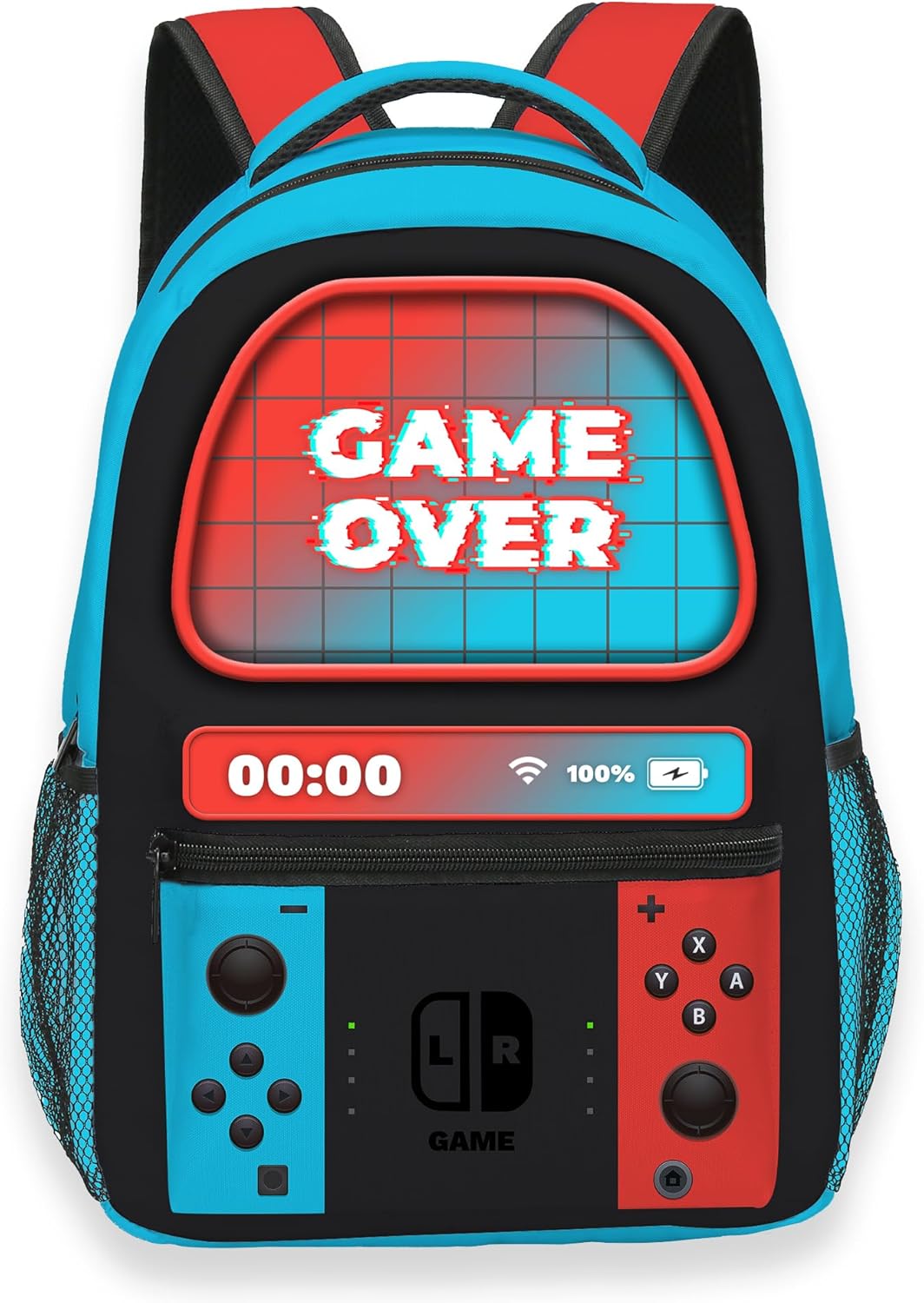 School Backpack for Boys Gamer Boys Backpack for Kids Children Teens Elementary Middle School Students Bookbag Ages 6-18 Video Game Bookbag Travel Back Pack