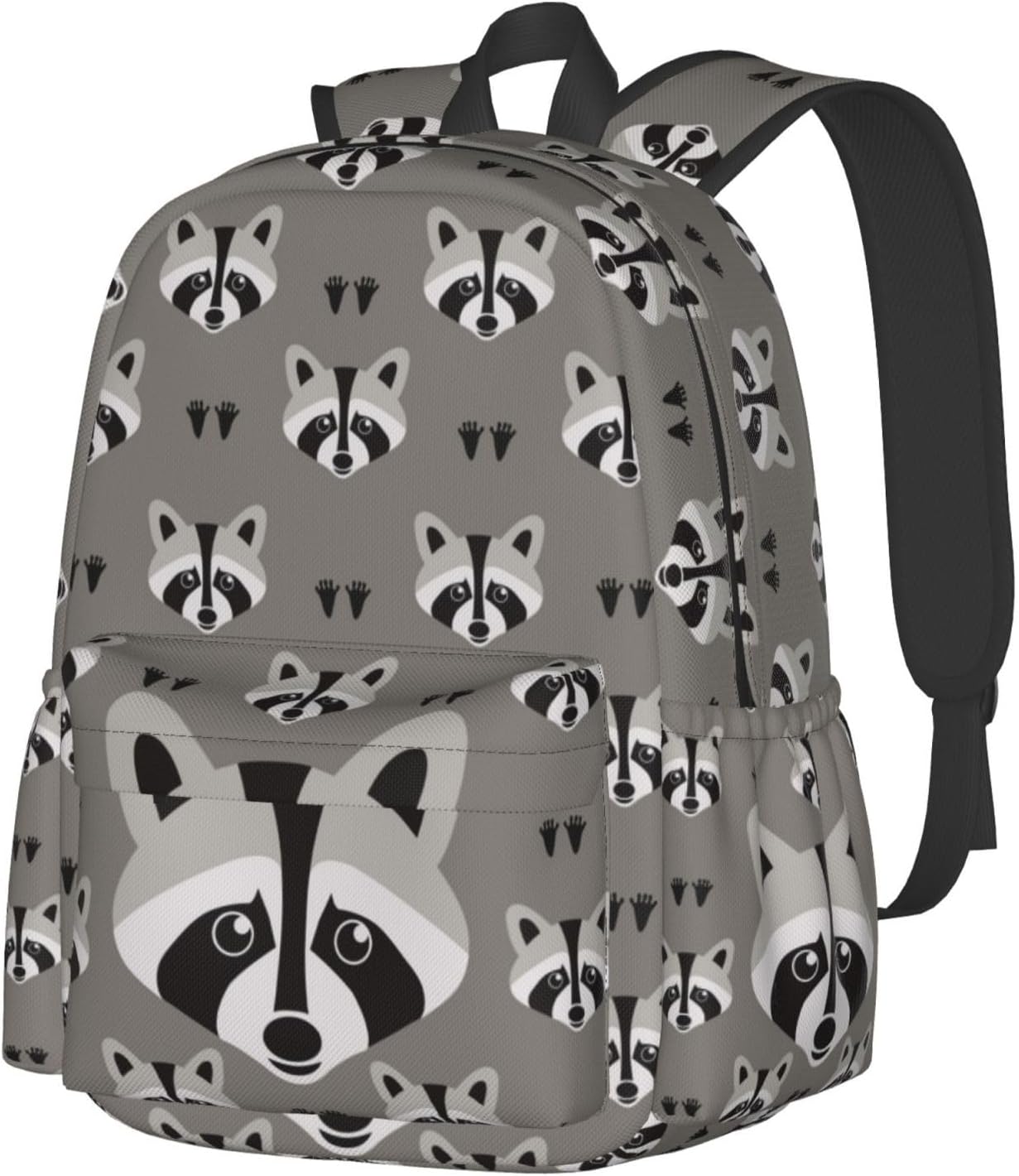 Raccoon Backpack School Bag Lightweight Bookbag Laptop Travel Daypack For Kids Girls Boys Teens