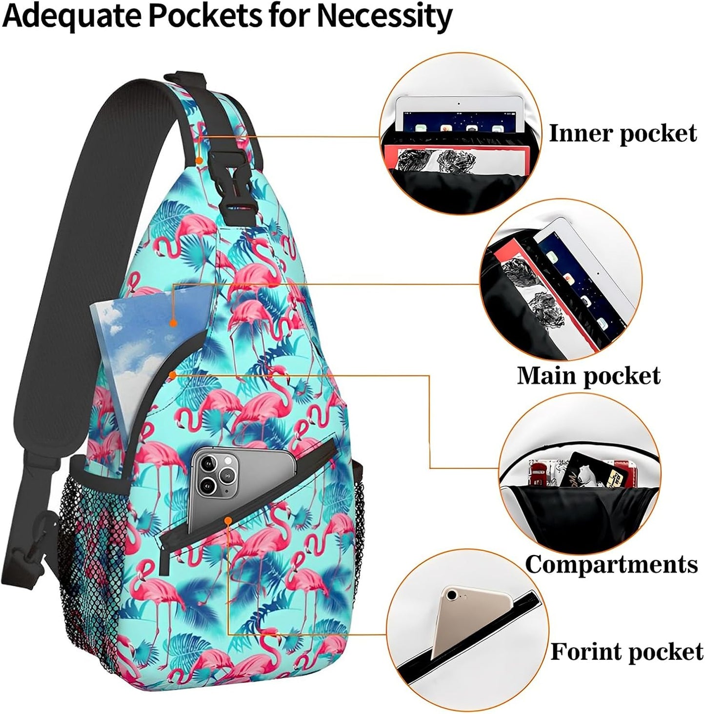 Sling Backpack Trendy Sling Bag Multipurpose Crossbody Sling Travel Hiking Crossbody Shoulder Backpack
