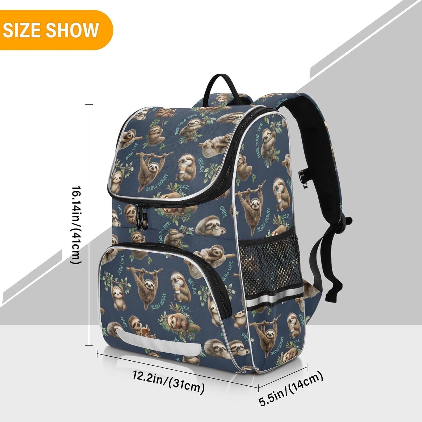 Sloths Cute Backpack For Girls Kids Backpack Boys Teen School Bag Bookbag Travel Daypacks