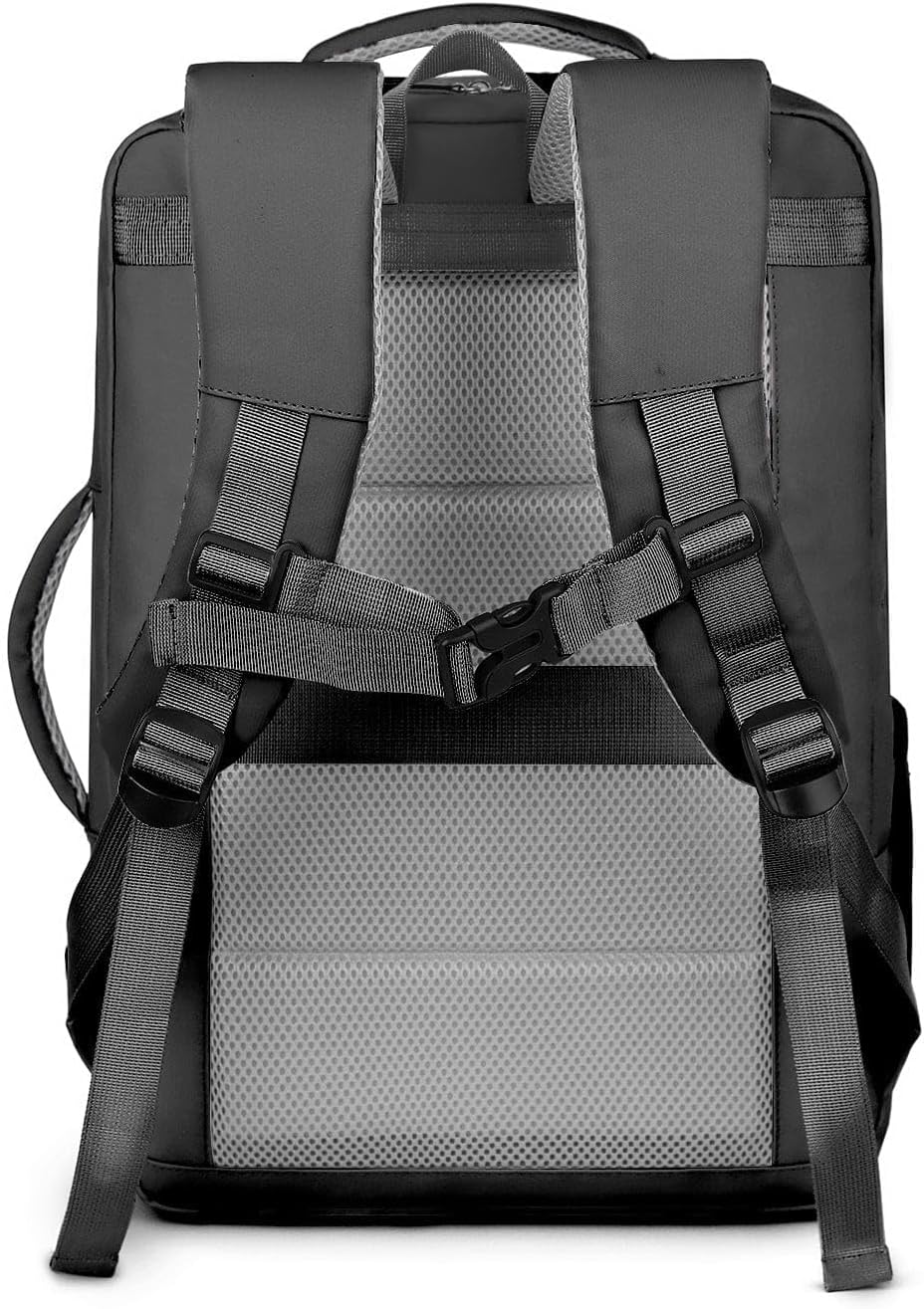 SAHARA - Multi-Compartment Travel & Laptop Backpack with USB Charging Port for Laptops up to 16-inch, Black, (LT00099)