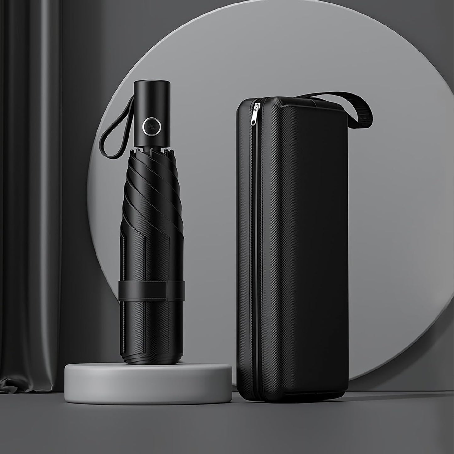 Automatic Mini Travel Windproof Folding Umbrella - UV Protection, Instant Open/Close for Rain/Sun