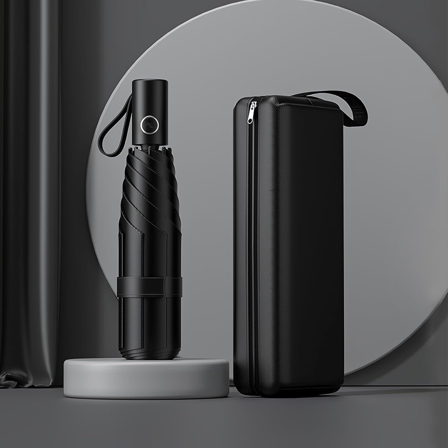 Automatic Mini Travel Windproof Folding Umbrella - UV Protection, Instant Open/Close for Rain/Sun