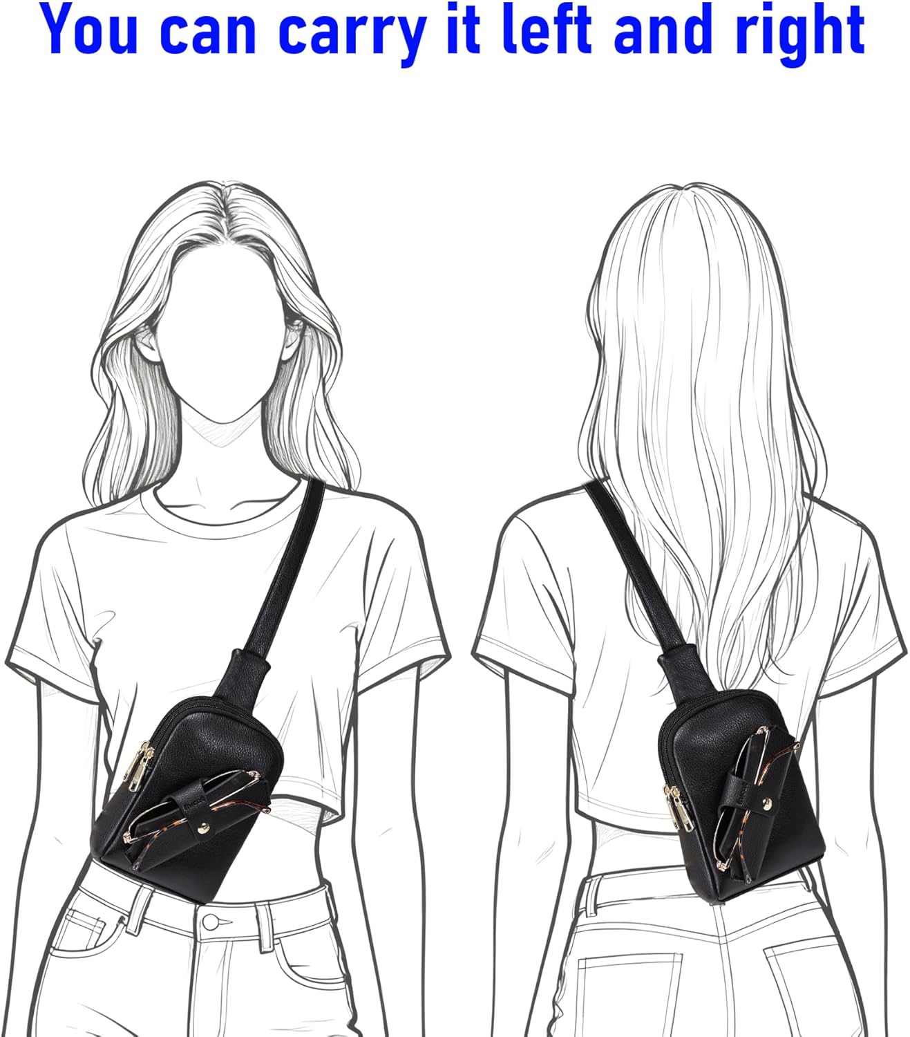 INICAT Travel Small Sling Bag Faux Leather Crossbody Bags Women Cross Body Bag Purses for Woman
