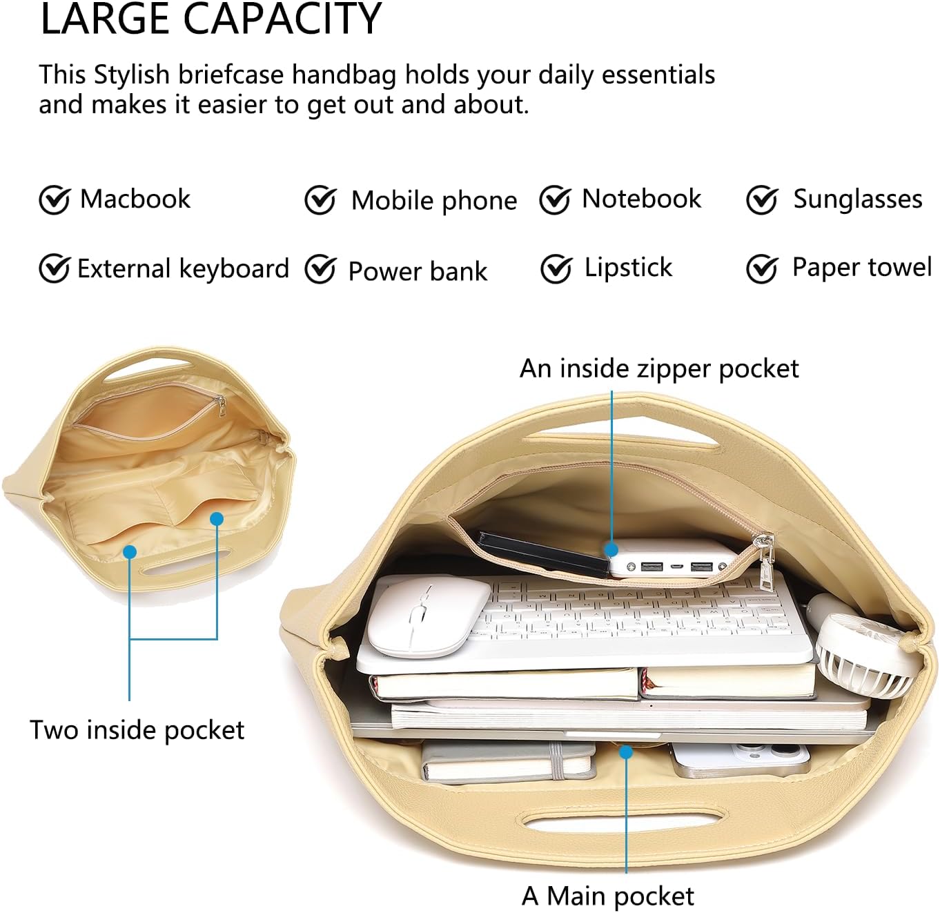Official Document Computer Bag Stylishly Sleek with Multiple Compartments and Easy to Carry Design