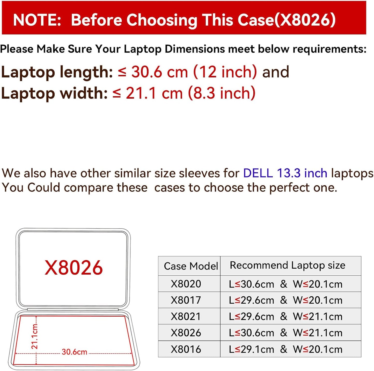 Smatree Hard EVA Protective Sleeve Case Compatible for 14 inch DELL Precision 5490/5480 Workstation, for 13.3 inch DELL Latitude 5350/5340/5330/3340/3330 Laptop Notebook Bag (X8026)