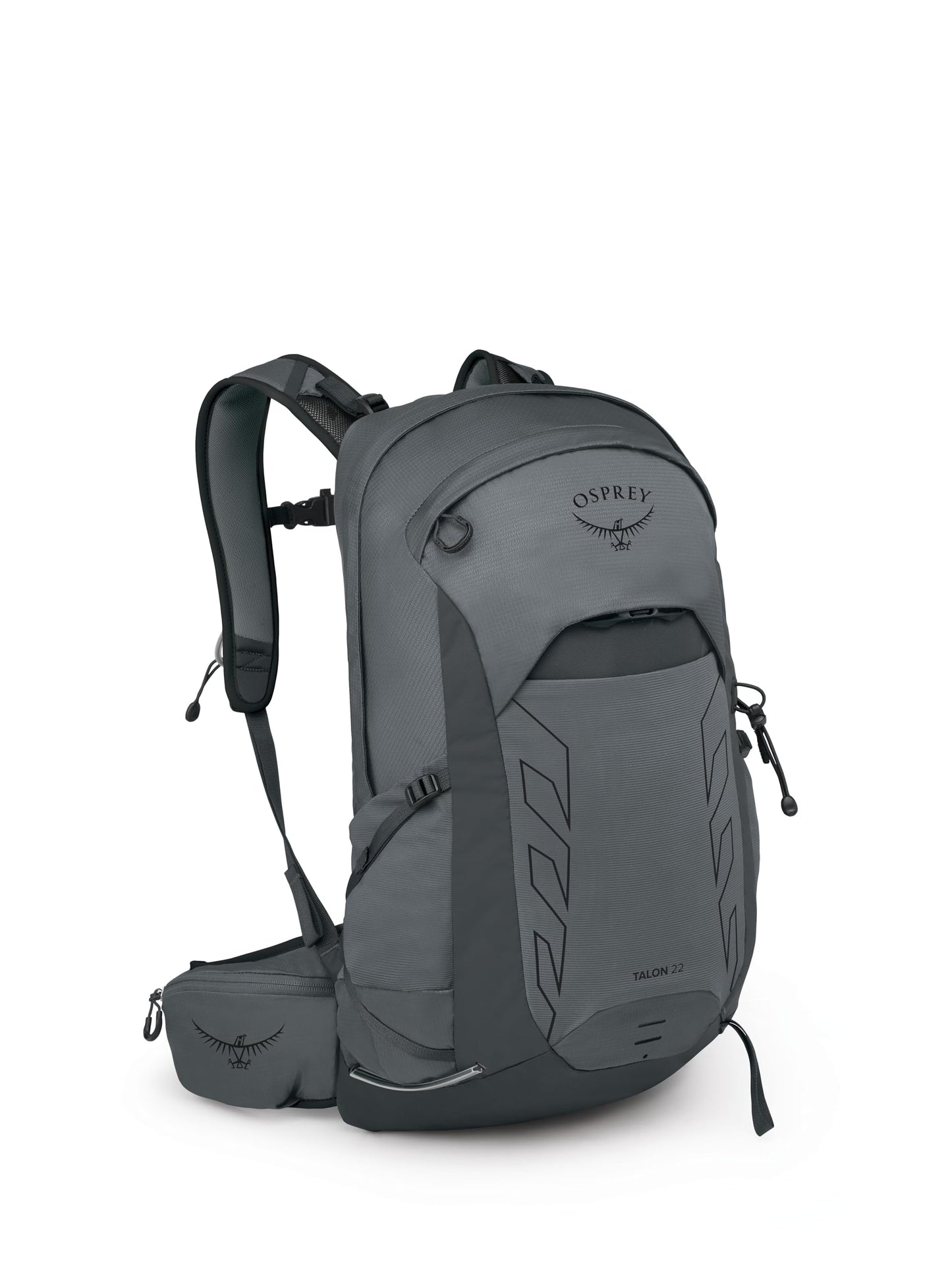 Osprey Talon 22L Men's Lightweight Hiking Backpack - Small Daypack for Travel & Camping, Phantom