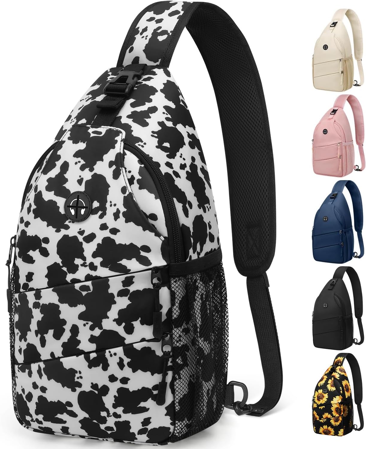 Crossbody Bags for Women Men Trendy Sling Bag Backpack Casual Chest Bag with Convertible Shoulder
