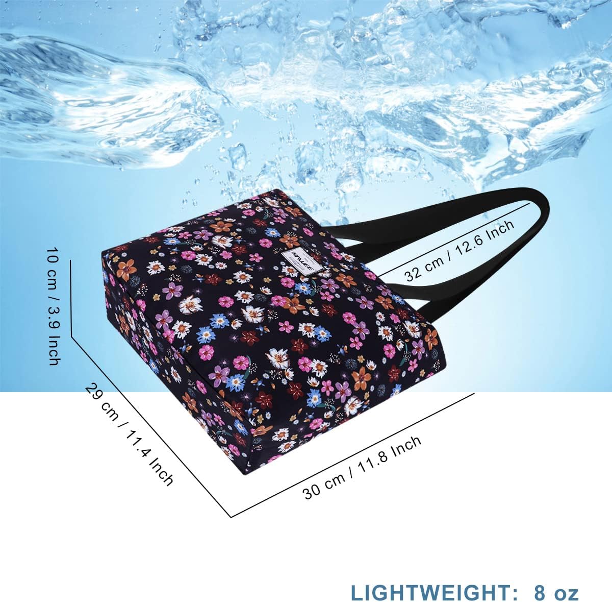 Tote Bag with Zipper for Women Inside Mesh Pocket Heavy Duty Casual Anti-water Cloth Travel Shoulder Handbag