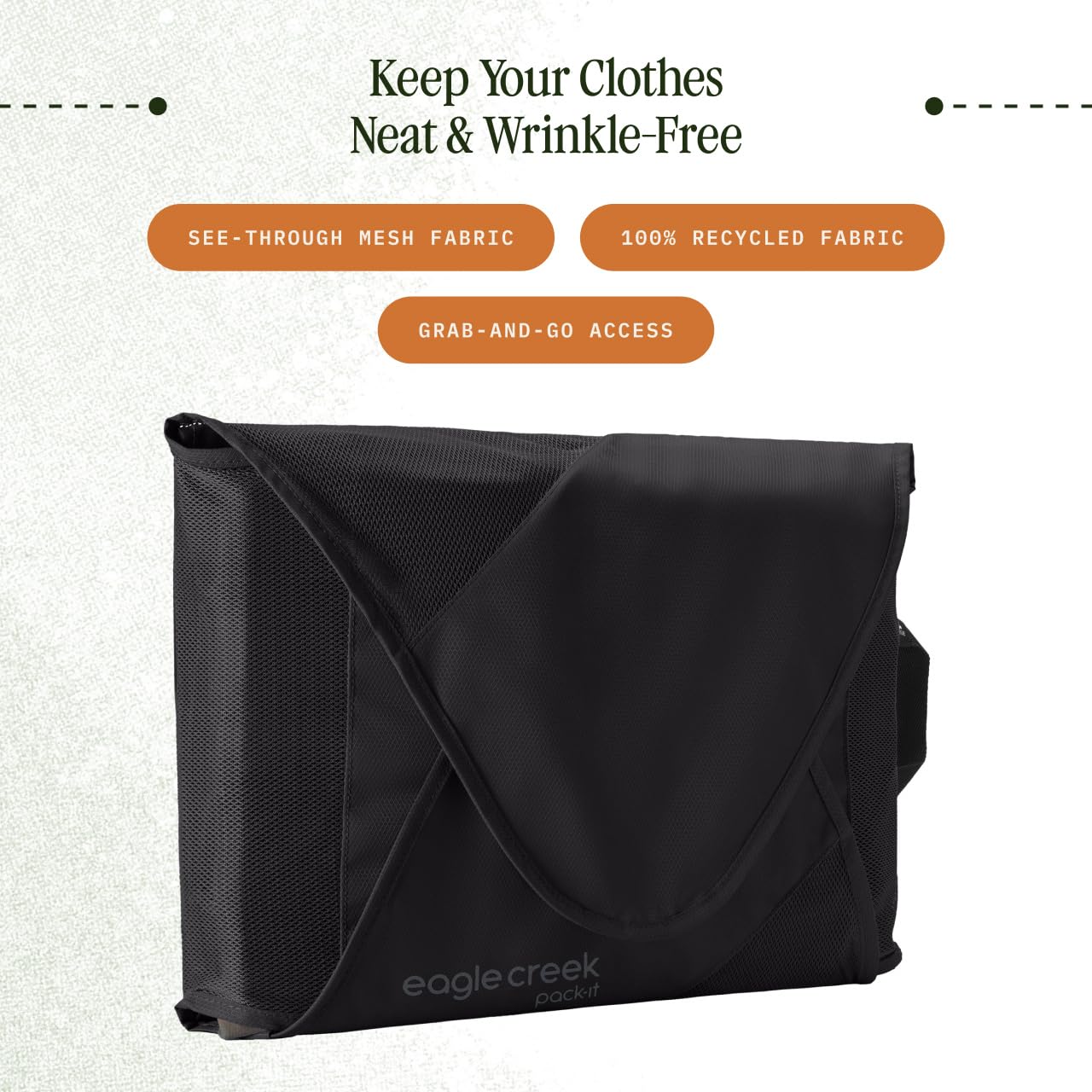 Eagle Creek Pack-It Reveal Garment Folder, Large, Black