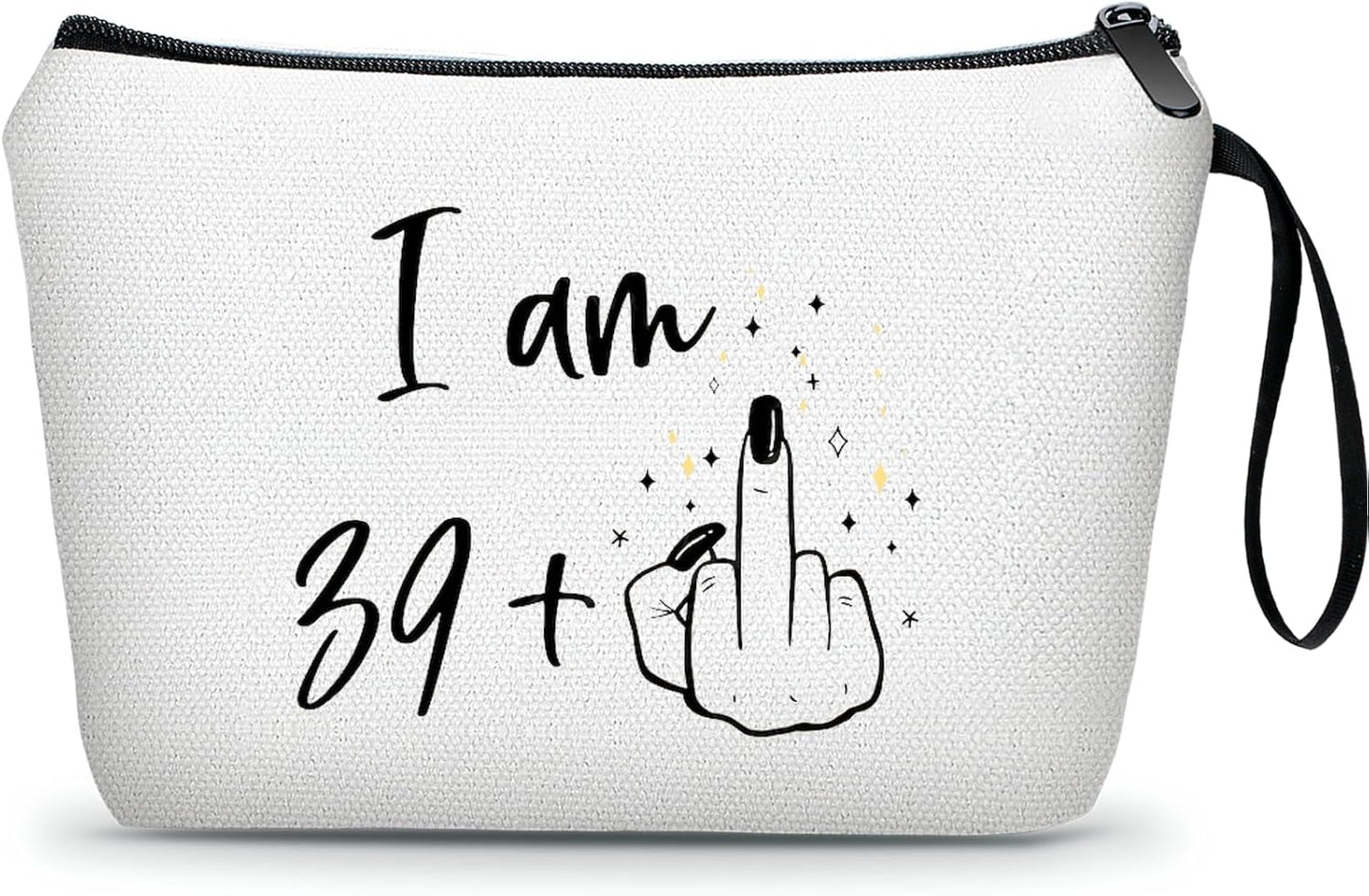 40th Birthday Gifts Women 40s 40 Year Old, Unique Small Travel Cosmetic Makeup Bag