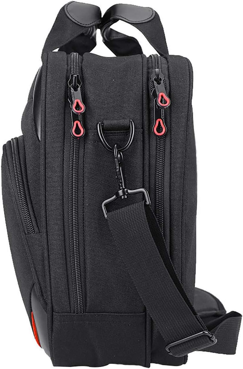 KROSER Laptop Bag 15.6 Inch Laptop Briefcase Laptop Messenger Bag Water Repellent Computer Case Laptop Shoulder Bag Durable Tablet Sleeve with RFID Pockets for Business/College/Women/Men-Black/Red